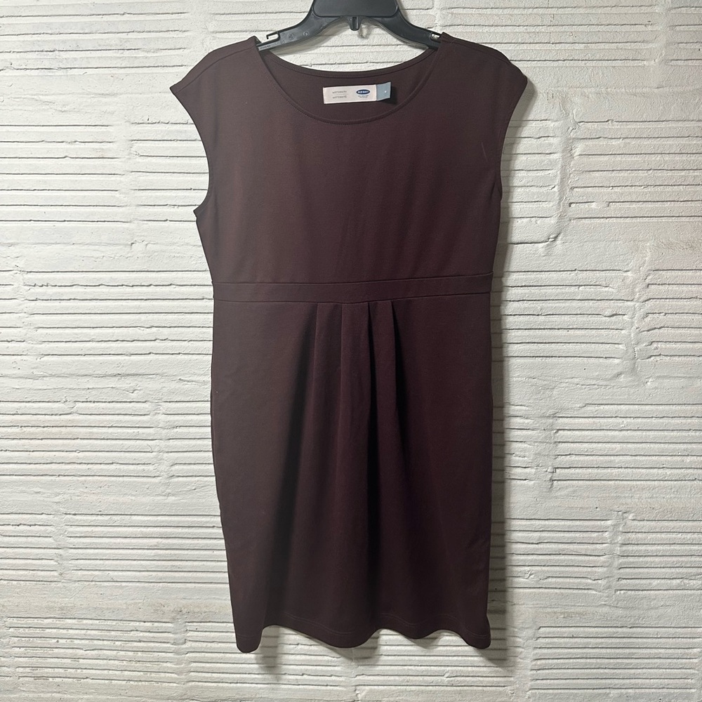 Old Navy Burgundy Medium Maternity Cap Sleeve Dress Size‎ M